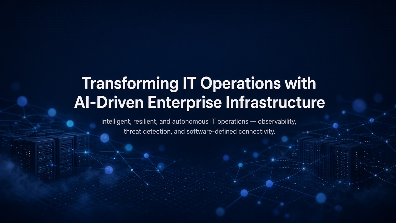 Transforming IT Operations with AI-Driven Enterprise Infrastructure — intelligent, resilient, and autonomous IT operations